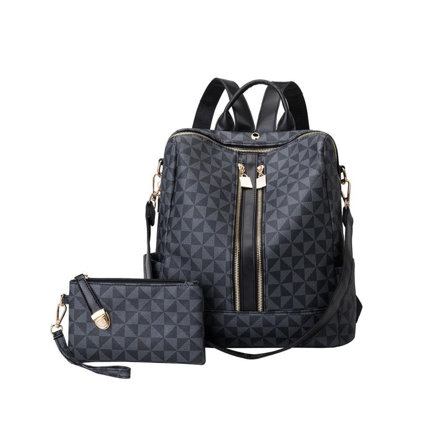 Mochila Feminina em Couro  - Classic Elegance + Carteira de Brinde